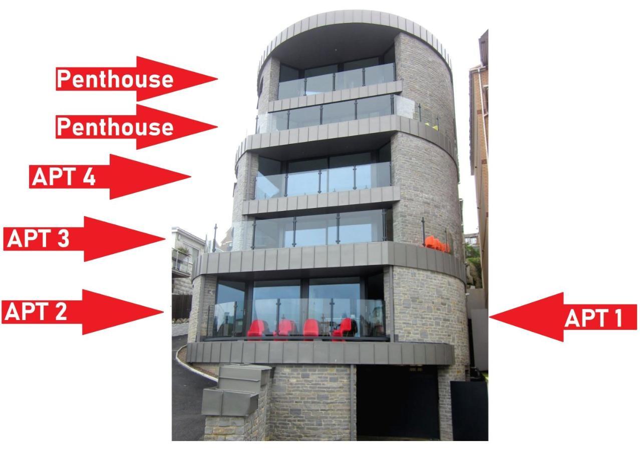2 The View Apartments Ilfracombe - Seafront, Parking, Lift, Ev מראה חיצוני תמונה
